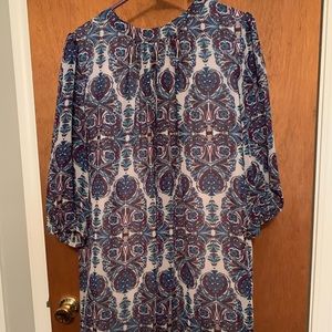 Long sleeve flower dress